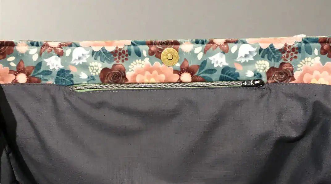Henkeltasche Innentasche mit Reißverschluss