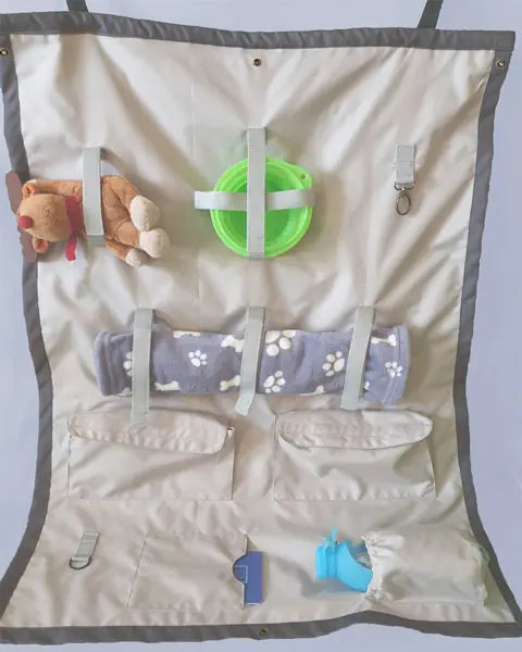 Reisetasche Haustier innen befüllt