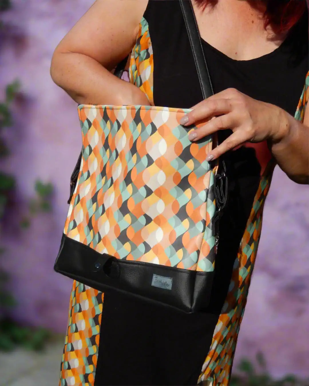 Handtasche Kunstleder retro, passend zum Sommerkleid