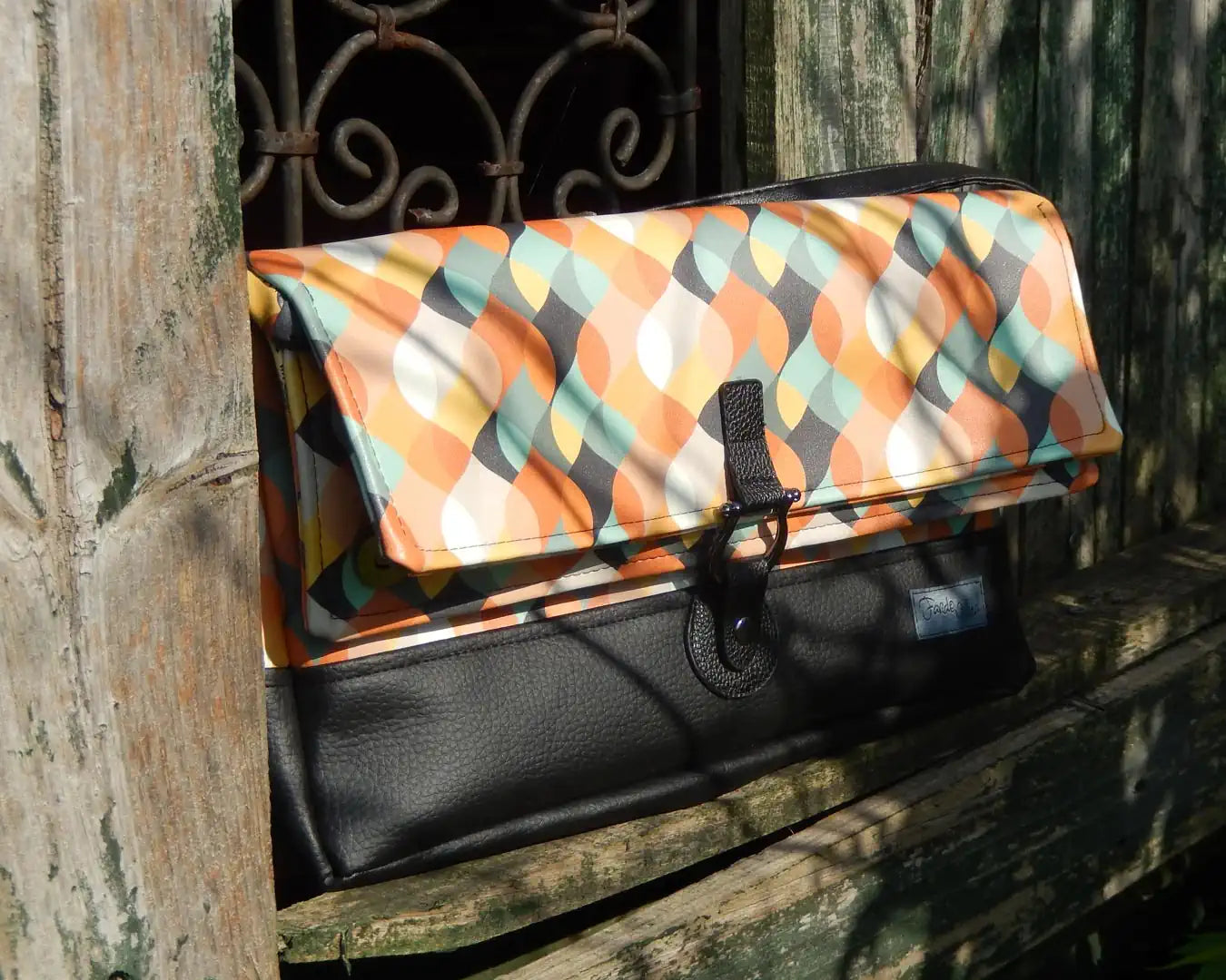 Handtasche Kunstleder retro