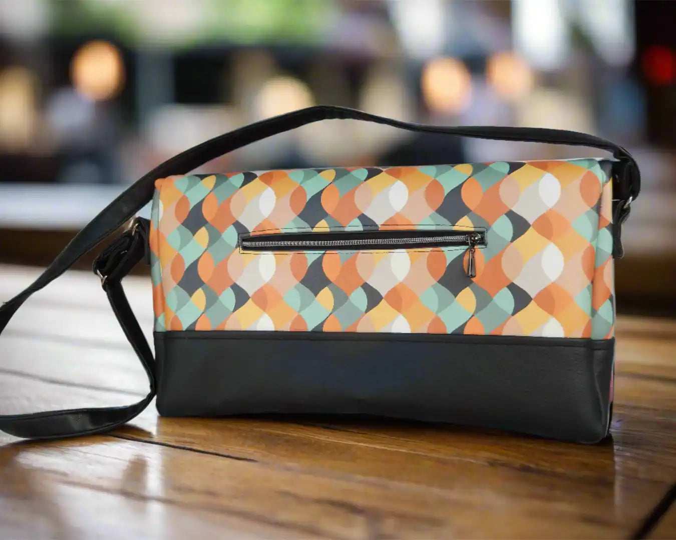Handtasche Kunstleder retro, Rückansicht