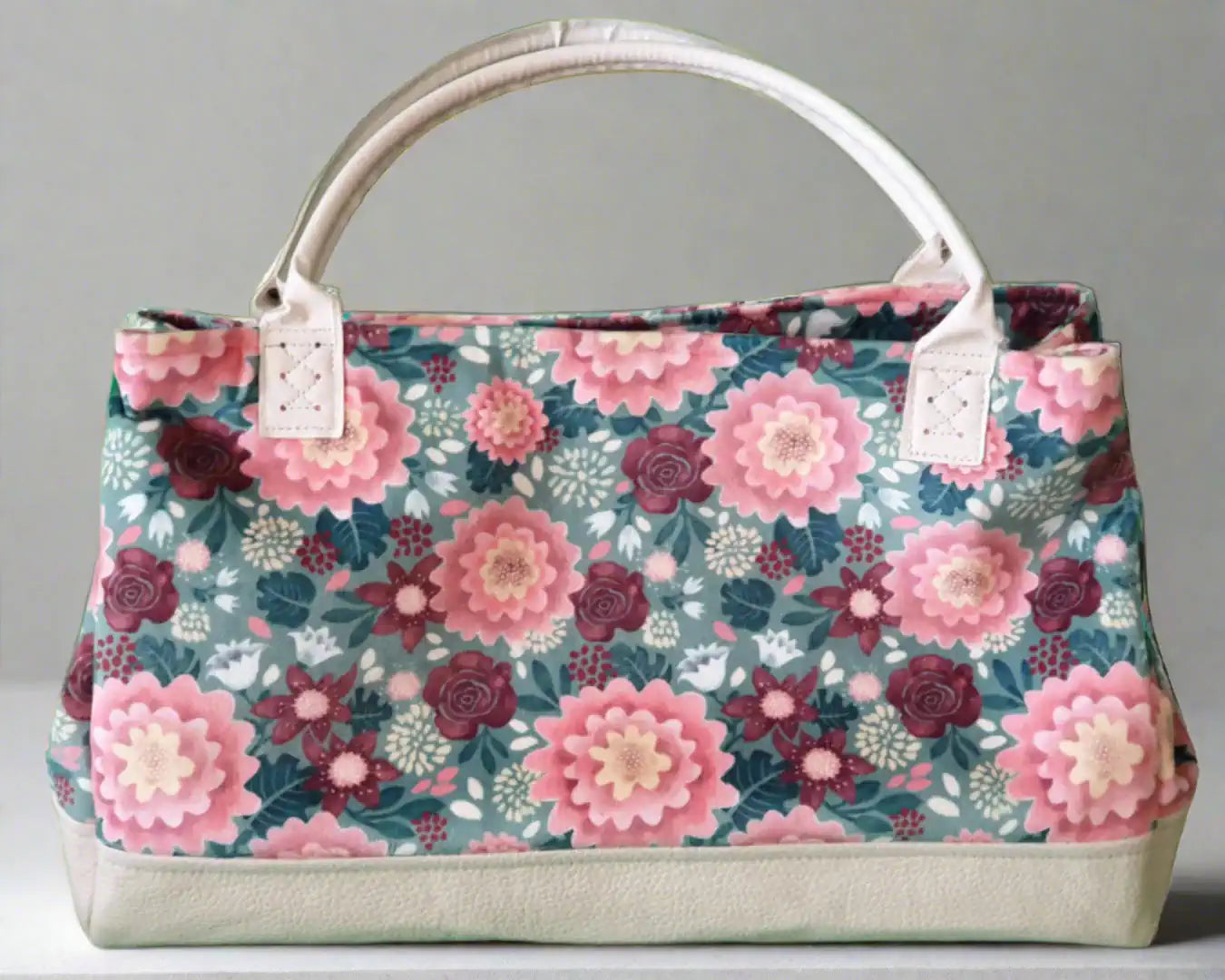 Henkeltasche Samt Blumen